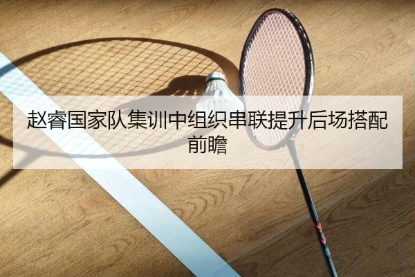 赵睿国家队集训中组织串联提升后场搭配前瞻
